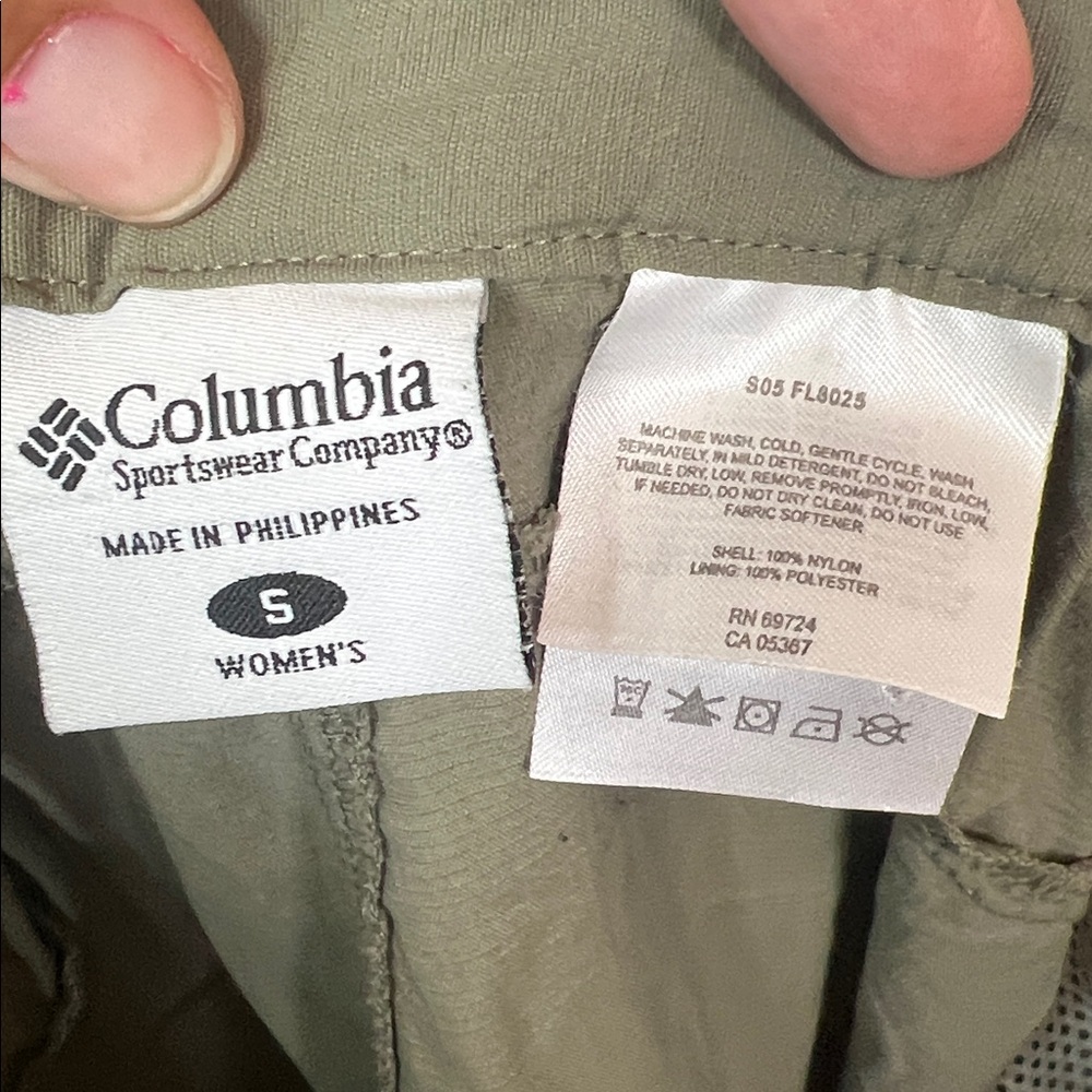 Columbia Women's Khaki Outdoor‎ Utility Convertible Pants Shorts Size Small - Picture 8 of 8